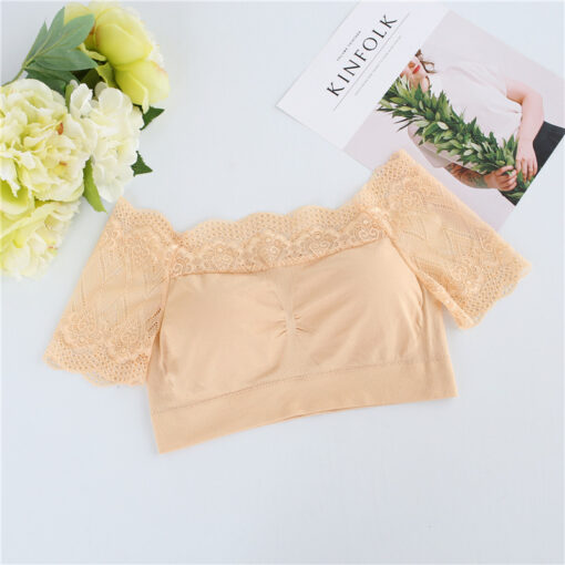 Alternative view of New China Beautiful Lace Bra for Womens, Sports vest-style tube top Skin-VSTT
