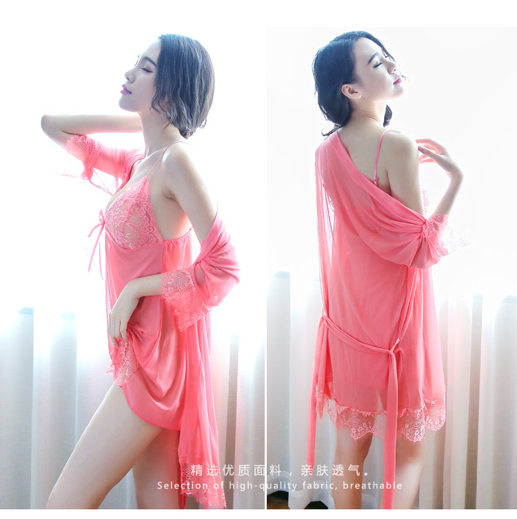 Beautiful Baby doll Made in China Women Three Part Night Dress-TPND