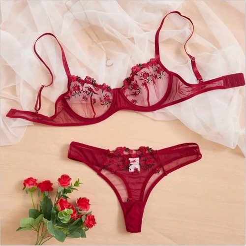 Premium Quality Transparent Bra Panty Set - TBPS