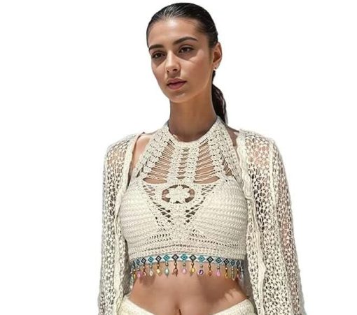 Premium Quality Crochet Bralette Top-CROCHET