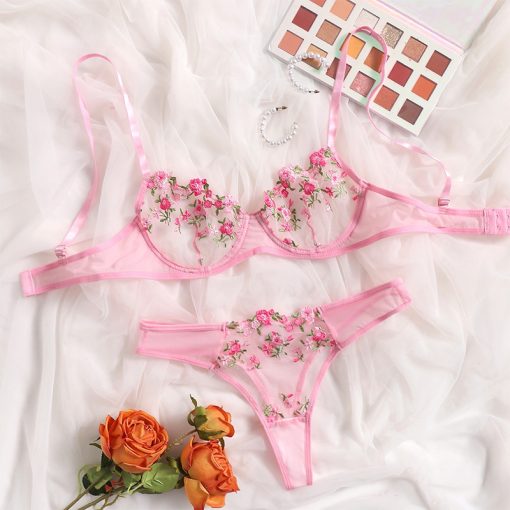 Premium Quality made in China Transparent Bra Panty Set