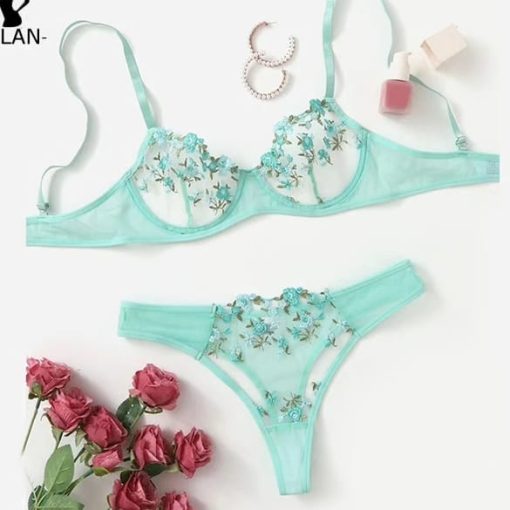Premium Quality made in China Transparent Bra Panty Set