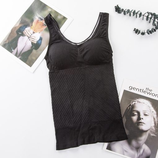 Premium Quality Seamless Body Shaping Body Warm Sports Bottoming Top Vest-SBTV