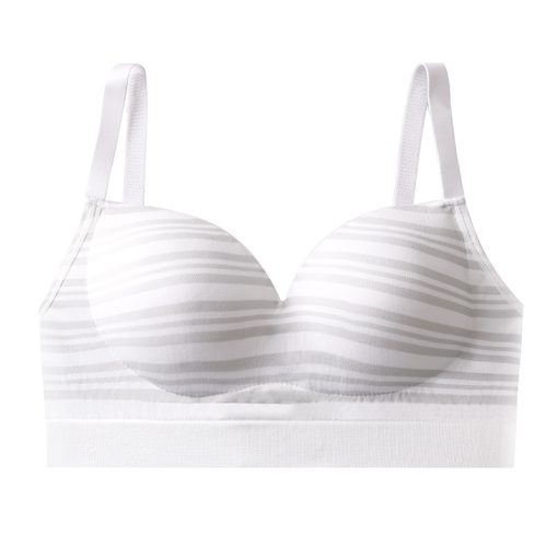 New Cross-border Thin No Steel Ring Comfortable Fixed Cup Bra White-CFC