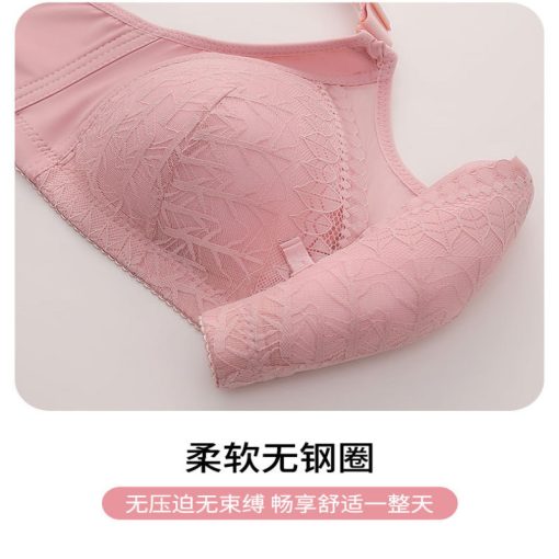 Alternative view of Premium Quality Soft and Comfortable Padded Pushup Bra Pink- A23