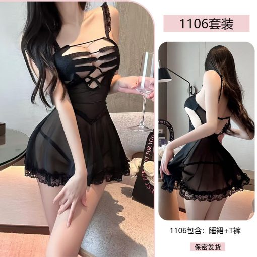 New China Premium Sexy Lingerie Black-A17
