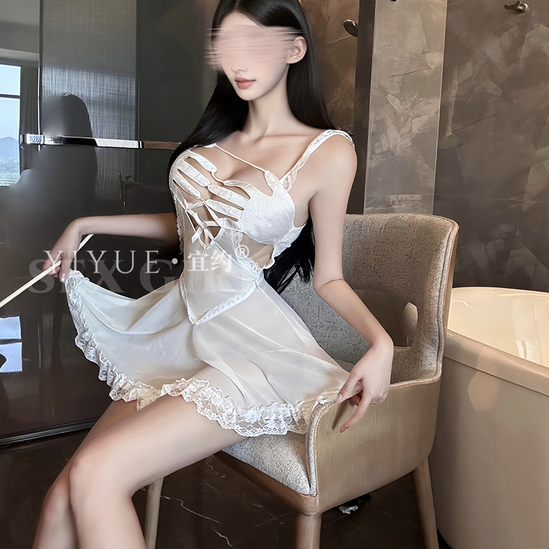 New China Premium Sexy Lingerie White-A17 - Image 3