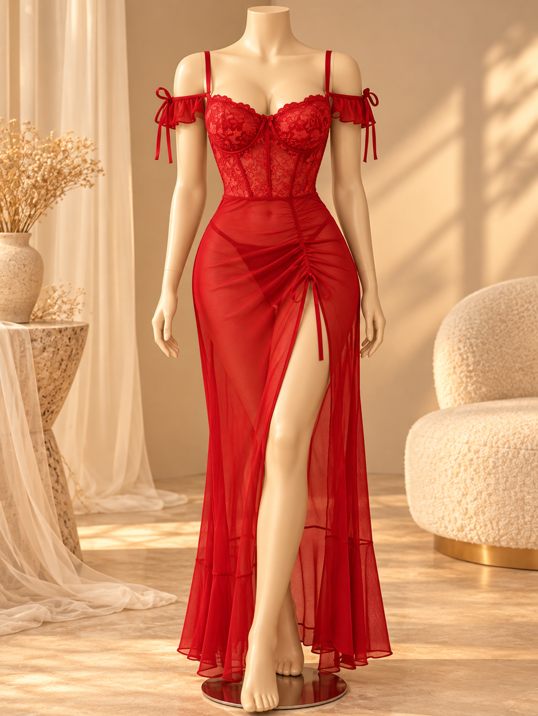 New Soft And Comfortable Long Lingerie - SLL - Image 4