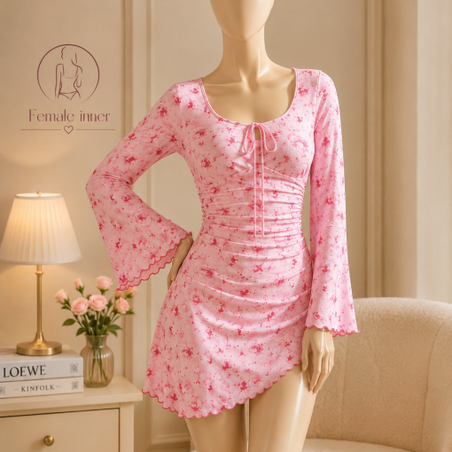 Alternative view of Rosé Bloom Nightdress - RBND