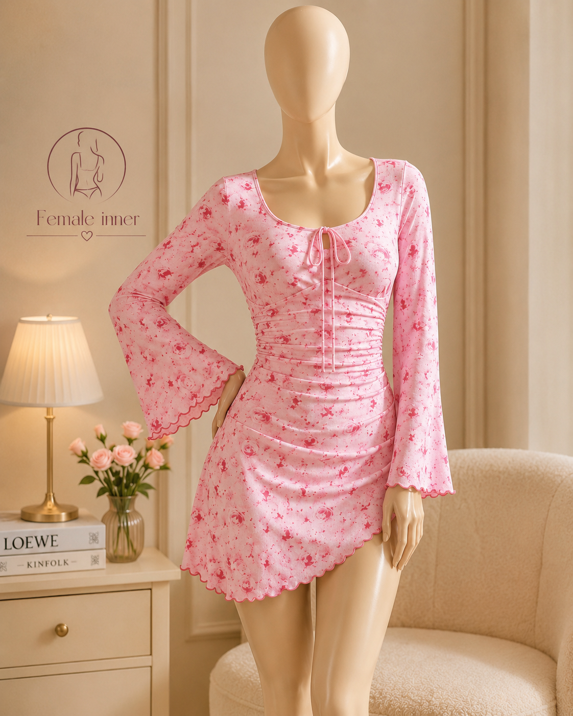 Rosé Bloom Nightdress - RBND - Image 2
