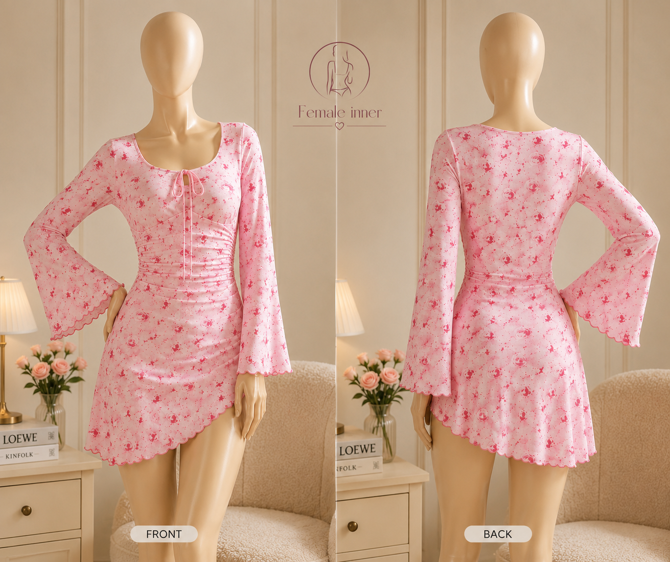 Rosé Bloom Nightdress - RBND