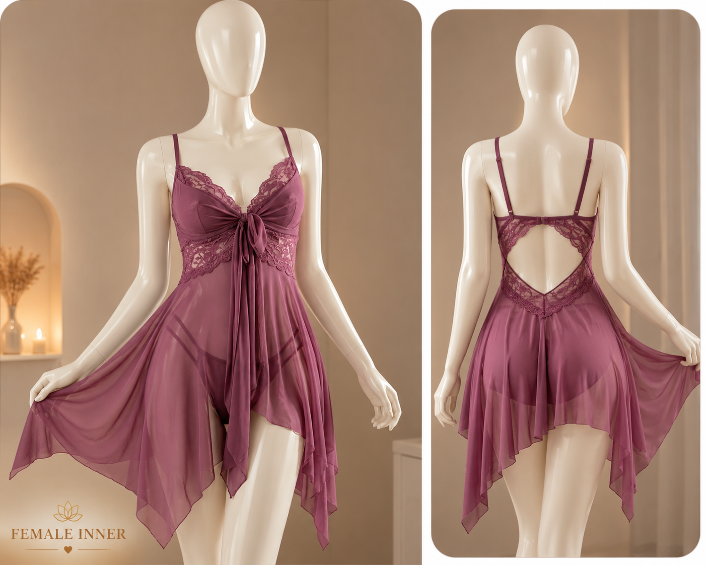 Romance Lace Nightdress - RLN - Image 5