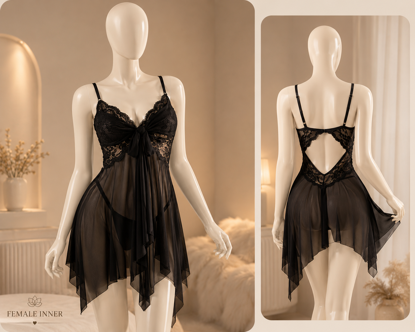 Romance Lace Nightdress - RLN - Image 6