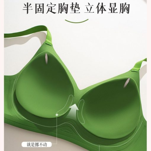 Bamboo Seamless Floral Jacquard Bra - Image 5